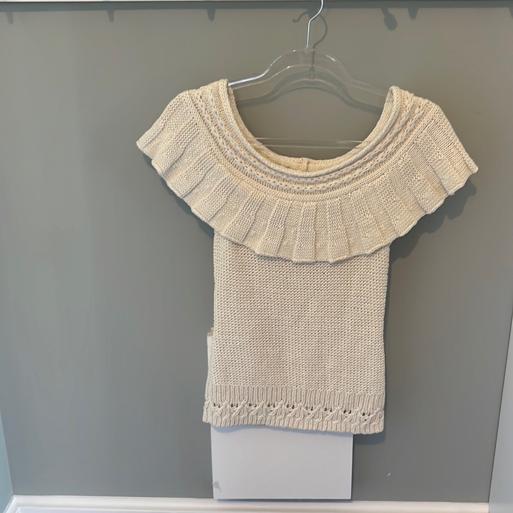 Anthropologie sweater off the shoulder tank
